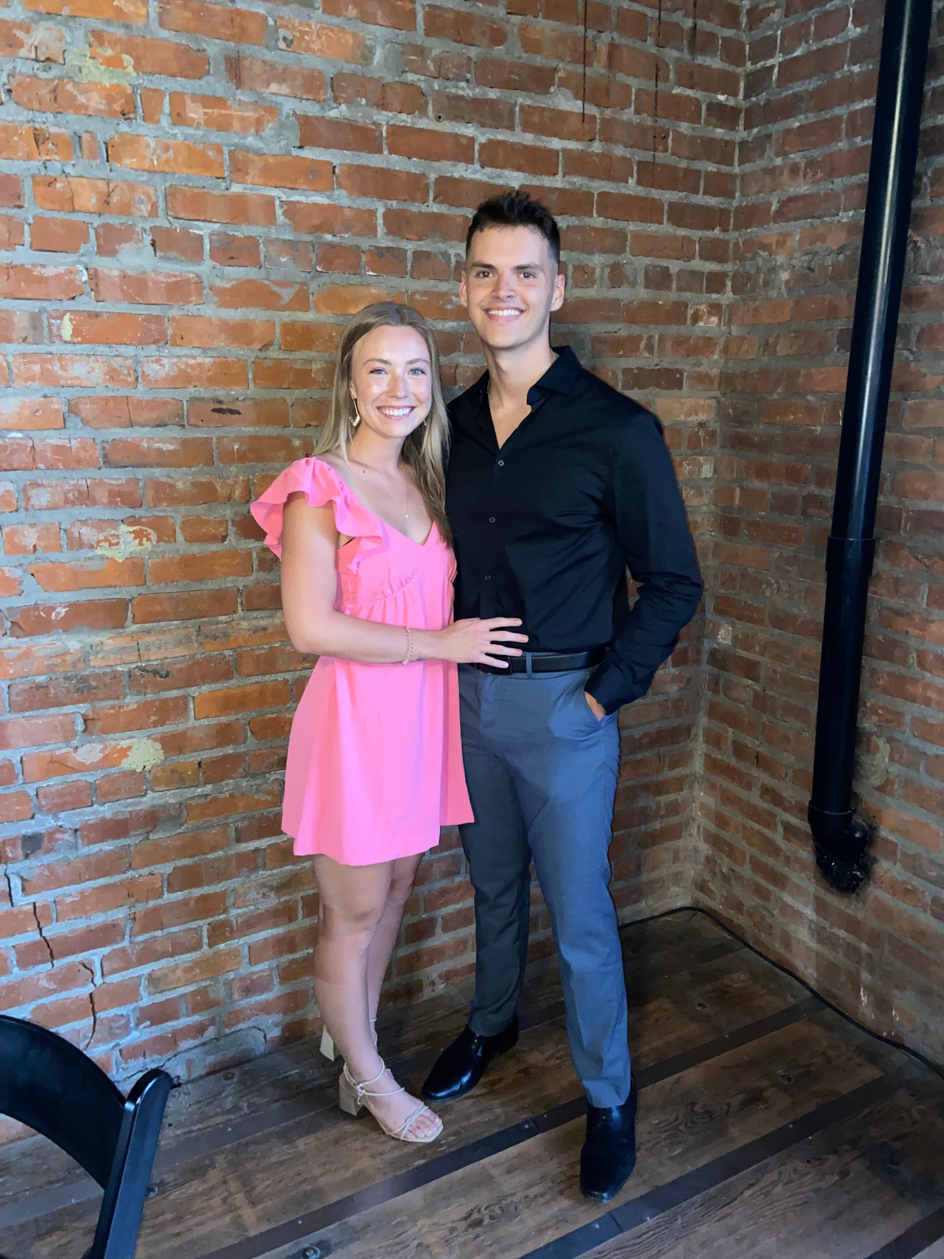 Abigail and Micah dressed up